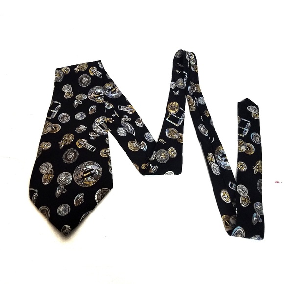 Nicole Miller vtg harley Davidson collective tie - Picture 4 of 5